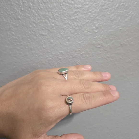 Sterling Silver Handmade Corn Ring Size 7 - Picture 15 of 15